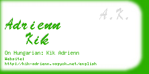 adrienn kik business card